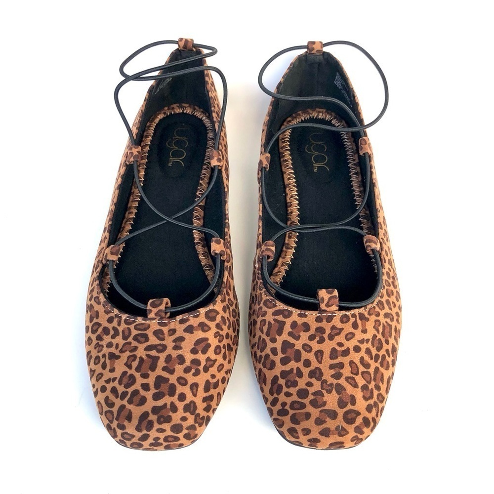 SUGAR Joplin Leopard Print Slip On Bungee Cord Flats
